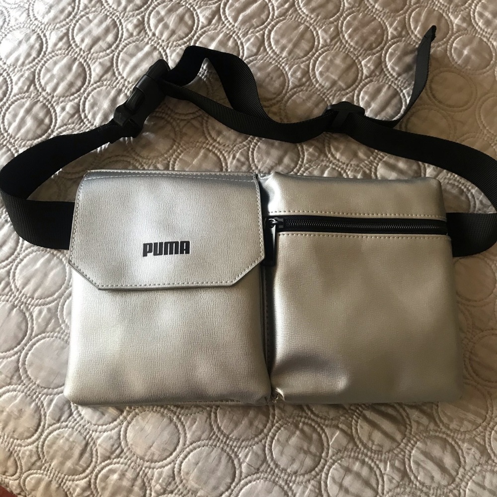 Puma silver waist bag